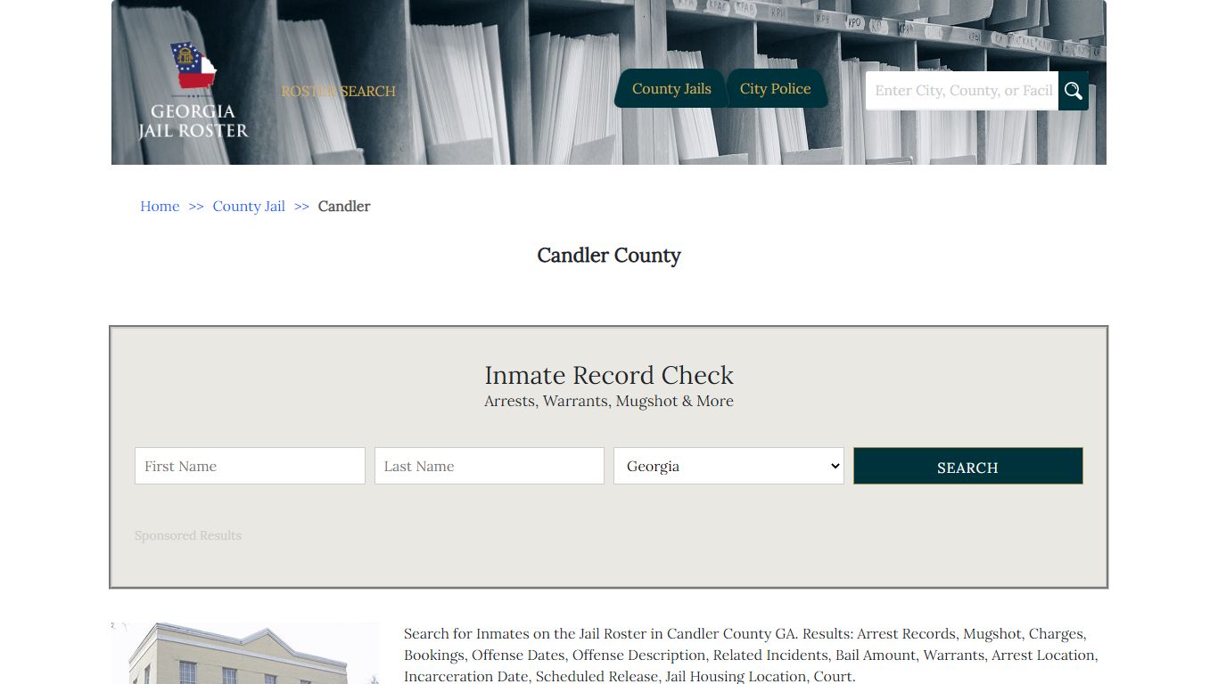 Candler County - Georgia Jail Inmate Search